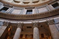 Inside the Pantheon - one of the most famous building in Rome, Italy Royalty Free Stock Photo