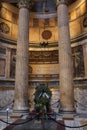 Inside the Pantheon - one of the most famous building in Rome, Italy Royalty Free Stock Photo