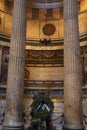 Inside the Pantheon - one of the most famous building in Rome, Italy Royalty Free Stock Photo