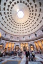 Inside the Pantheon, Rome, Italy. Majestic Pantheon. 10 of July 2017 Royalty Free Stock Photo