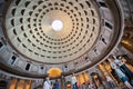 Inside the Pantheon, Rome, Italy. Majestic Pantheon. 10 of July 2017 Royalty Free Stock Photo