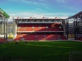 Inside the Parken Stadium in Copenhagen Royalty Free Stock Photo
