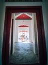 Inside part of temple in Wat Arun, Bangkok Royalty Free Stock Photo