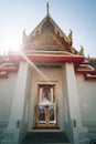 Inside part of temple in Wat Arun, Bangkok Royalty Free Stock Photo