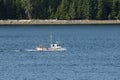 Commercial boat on Inside Passage, Alaska.