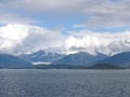 Inside Passage Alaska islands ocean glacier in the mountains