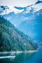 Inside passage mountain views around ketchikan alaska Royalty Free Stock Photo