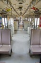 Inside passenger car