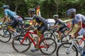 Inside the Peloton - Tour de France 2017 Royalty Free Stock Photo