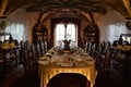 Inside of Pena Palace in Sintra, Lisbon district, Portugal. Room interior.