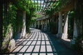 Inside the Pergola park in Wroclaw, Poland