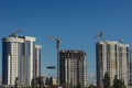 Inside place for many tall buildings under construction