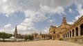 Inside Plaza Espana Sevilla Royalty Free Stock Photo