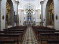 Inside City church Igreja Matriz da Fuseta at the algarve coast of Portugal