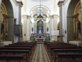 Inside City church Igreja Matriz da Fuseta at the algarve coast of Portugal