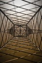 Inside of a power pylon - concept image Royalty Free Stock Photo