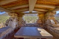 Public Gazebo With Picnic Table In The Desert of Arizona