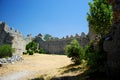 Inside Puilaurens Castle in the south of France