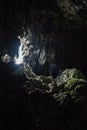 Inside the Pukham or Poukham cave in Vang Vieng, Laos Royalty Free Stock Photo