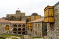 Inside Rabati castle & Fortress during rainy day , Akhaltsikhe , Georgia.