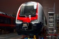 Industrial workshop for the production of high speed trains.