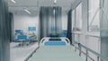 Inside a Recovery Room with Healthcare Equipment and Medical Beds