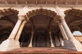 Inside of Red Fort Agra, UNESCO World Heritage site in the city of Agra India