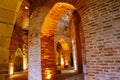 Inside the Red Tower - the main fortification of the city Alanya, Turkey Royalty Free Stock Photo