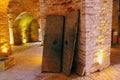 Inside the Red Tower - the main fortification of the city Alanya, Turkey Royalty Free Stock Photo