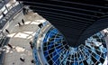 Inside Reichstag dome Royalty Free Stock Photo