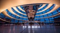 Inside Reichstag dome Royalty Free Stock Photo