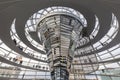 Inside the Reichstag dome in Berlin Royalty Free Stock Photo