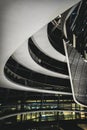 Inside in Reichstag Dome at night. Travel and tourism in Berlin concept. Royalty Free Stock Photo