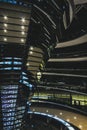 Inside in Reichstag Dome at night. Travel and tourism in Berlin concept. Royalty Free Stock Photo