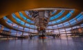 Inside Reichstag dome Royalty Free Stock Photo