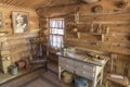 Inside restored cabin Bluff Fort Utah