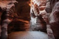 Inside Rocks of Red canyon near Eilat city, Israel Royalty Free Stock Photo