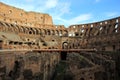 Inside the Roman Colosseum Royalty Free Stock Photo