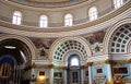 Inside the Rotunda of Mosta, Malta.