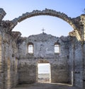 Inside of ruined rural church in dam Jrebchevo, Bulgaria