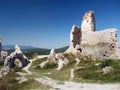 Inside ruins of Cachtice castle