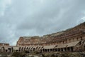 Inside of the Colosseum in Rome, Italy Royalty Free Stock Photo