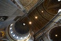 Inside the Saint Peters basilica. Vatican City Royalty Free Stock Photo
