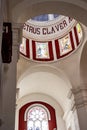Inside San Pedro Claver Church - Cartagena - Columbia Royalty Free Stock Photo