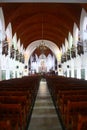 Inside of Santhome Basilica Church at India Royalty Free Stock Photo