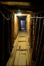 Inside the Sarajevo Tunnel used during Yugoslav civil war Bosnia Herzegovina Royalty Free Stock Photo