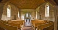 Inside of the Scherzligen Church from Thun Switzerland Royalty Free Stock Photo