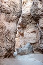 Inside Sesriem canyon in Namibia Royalty Free Stock Photo