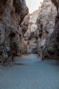 Inside Sesriem canyon in Namibia Royalty Free Stock Photo