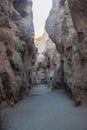 Inside Sesriem canyon in Namibia Royalty Free Stock Photo